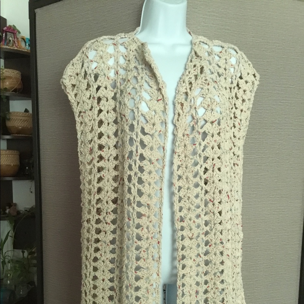 Handmade crocheted top